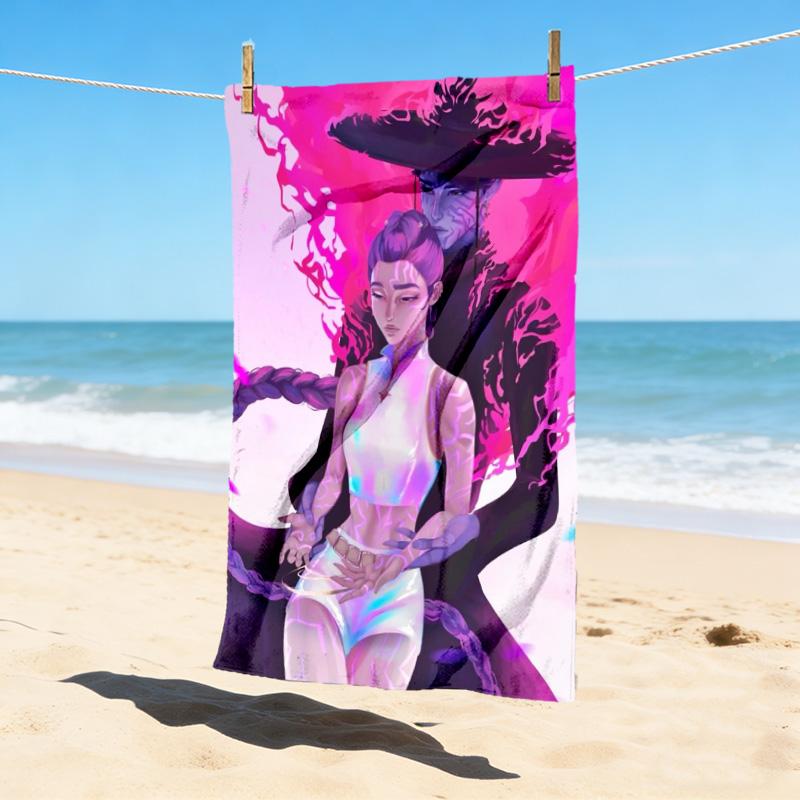 Fantasy Figures Stylish Digital Printing Beach Towel Quick Drying Absorbent Blanket For Beach Pool Gym Travel Christmas Gift C9211259
