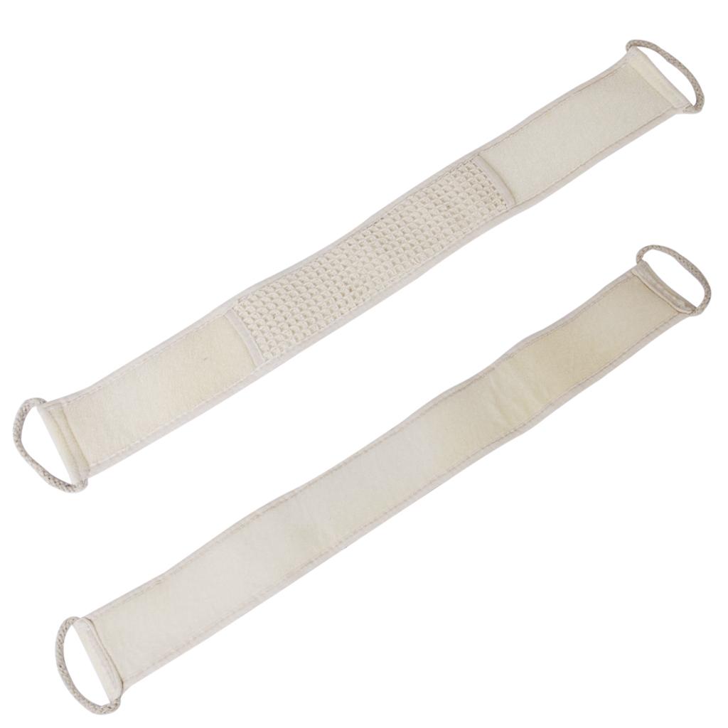 Bath Terry Cloth Back Strap Shower Sponge Scrubber