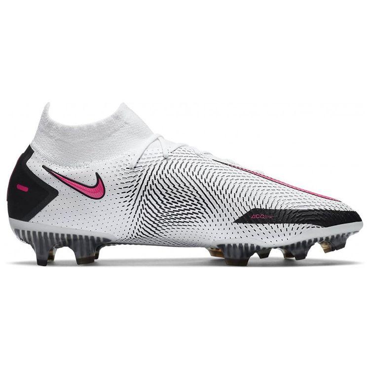 Nike Кроссовки унисекс Phantom GT Elite DF FG White Pink Blast Черные CW6589-160