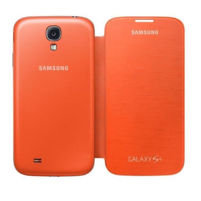 Samsung Etui Rabat Pour Samsung Galaxy S4 Orange
