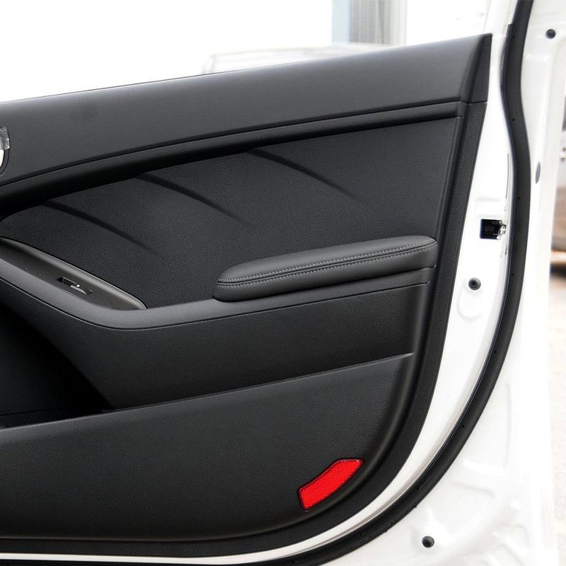 Suitable for 14-18 Kia Forte K3 Car Door Armrest Leather Modification Cover Door Panel Leather Interior Decoration