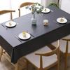 Table Cloth Waterproof Solid Color Dining Tablecloth Rectangular PVC Oil Resistant Mat Home Decoration Easy To Clean Table Cover