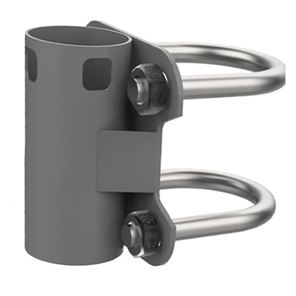 Aerial Mast Pipe Bracket Stainless Steel 30mm To 50mm Adjustable U Shape  Mounting Bracket Po