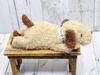 Shinada Lazy Party Fluffy Dog Brown 12 x 27 x 8 cm Plush Toy Animal Goods (M) FLPB-0158