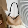 Woven Straw Tote Bag for Women Summer Beach Handbag with Zipper Closure KTB