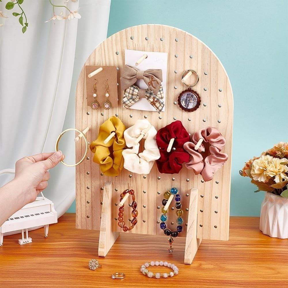 Decoration Pegboard Display Stand Tabletop Display Organizer for Necklaces Keychains Earrings Pins