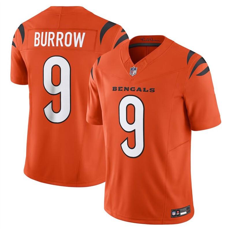 Cincinnati Bengals NFL Футбольная форма Джо Берроу Мужская Реплика Игровая рубашка для фанатов