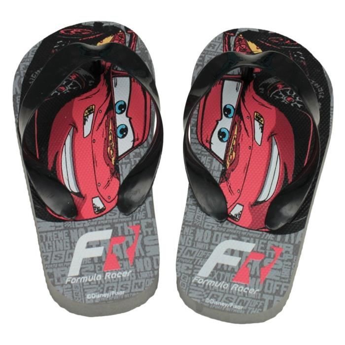 Tong pour enfant - cars - t34 - rouge - eva et pvc