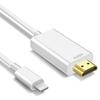 Новая версия сертифицированного MFi кабеля-переходника HDMI для iPhone, 2-метровый кабель-переходник Lightning HDMI для iPhone, кабель для отображения на телевизоре 1080P Full HD TV с большим экраном Нет