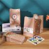 12pcs Muslim Ramadan Gift Bag with Stickers Eid Mubarak Kraft Paper Candy Cookie Packaging Bag 2025 Islamic Party Decor Supplies