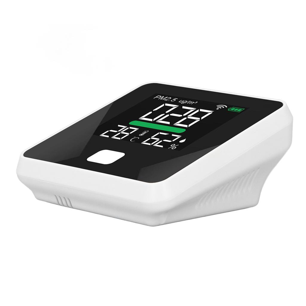 WIFI Air Quality Monitor LCD Color Screen 1000mAh USB PM2.5 Temperature Humidity Meter Tester Thermometer