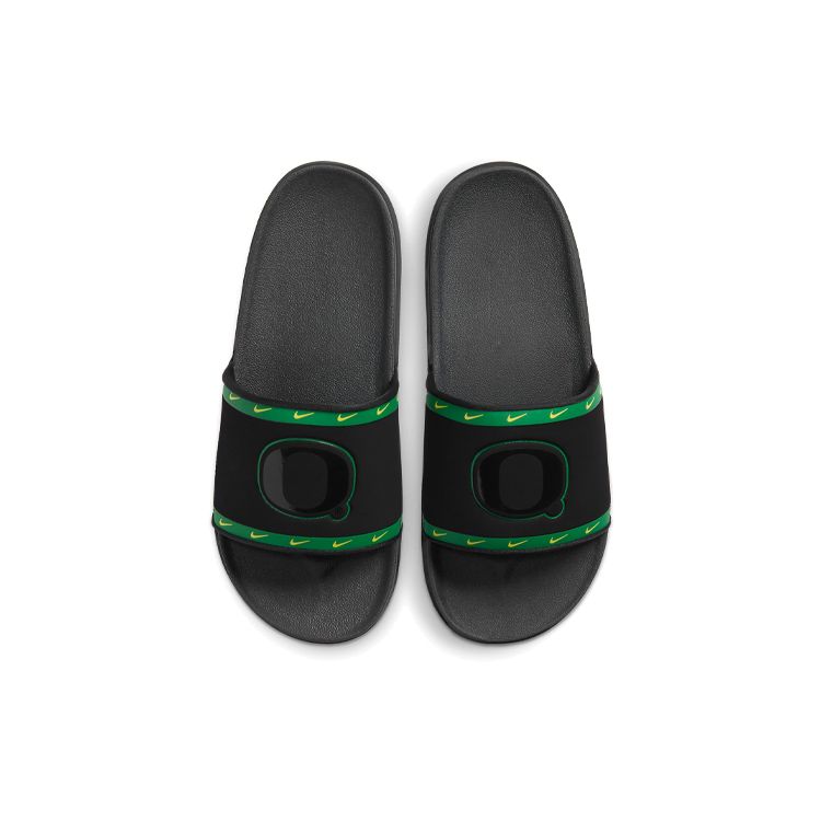 Nike Кроссовки Offcourt Slide Oregon мужские черные яблочно-зеленые желтые-Strike DD0538-001
