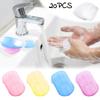 20Pcs Disposable Hand Washing Tablet Travel Carry Toilet Soap Paper