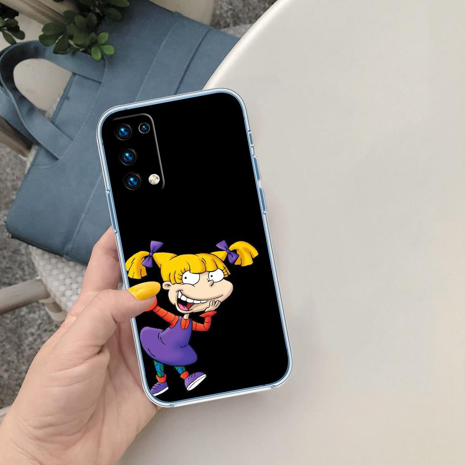 LO82 R-Rugrats Soft Shell Transparent Phone Case for Motorola Moto Edge 20 30 40 50 S30 Fusion Ultra Pro Neo Lite + G200 G23