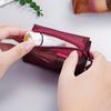 Retro Color Transparent Cosmetic Bag Zipper Toiletry Storage Bag Cute Mesh Makeup Bag  Lady
