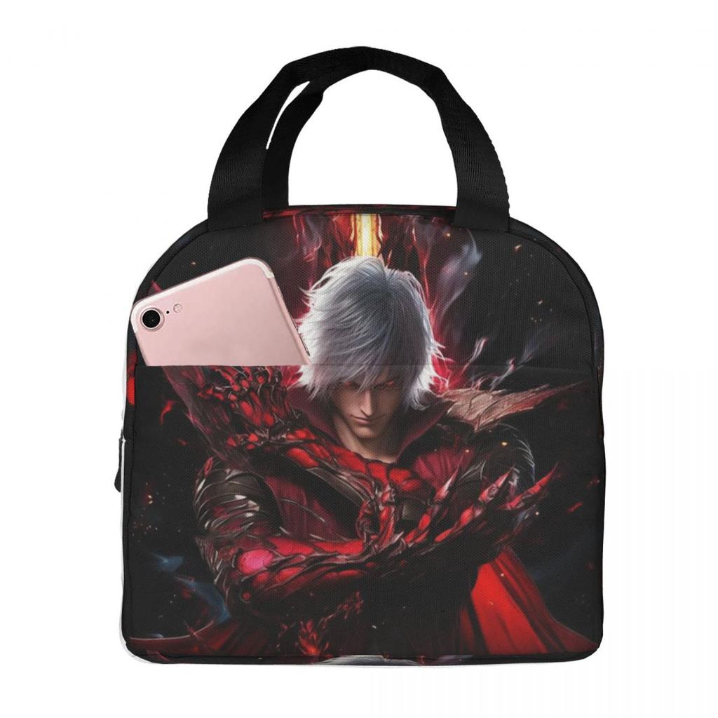 Термосумка для обеда Devil May Cry для женщин и детей, портативные контейнеры для еды, термоланч-бокс, сумка-тоут