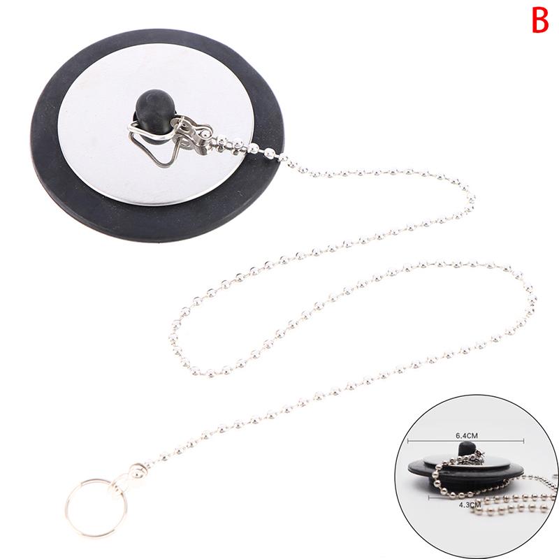 Резиновый дроссель для ванны с пробкой для слива с цепочкой для ванны