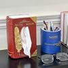 Book Style Tissue Box Holder Vintage European Designs Multifunctional Storage Organizer For Home Office Decoration