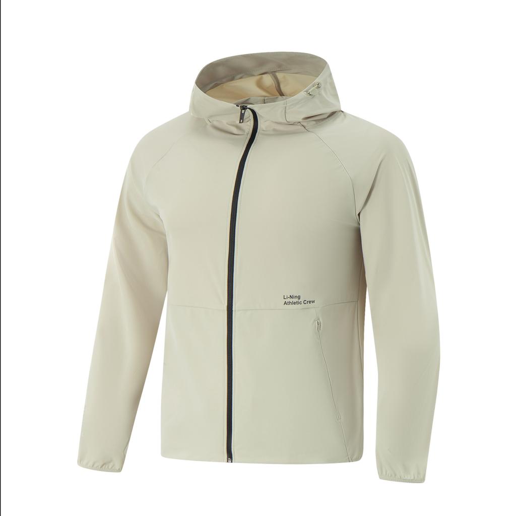 Li Ning Ледяной шелк Удобная Дышащая Универсальная Куртка Мужская Куртка Лайм AFDVE41-1