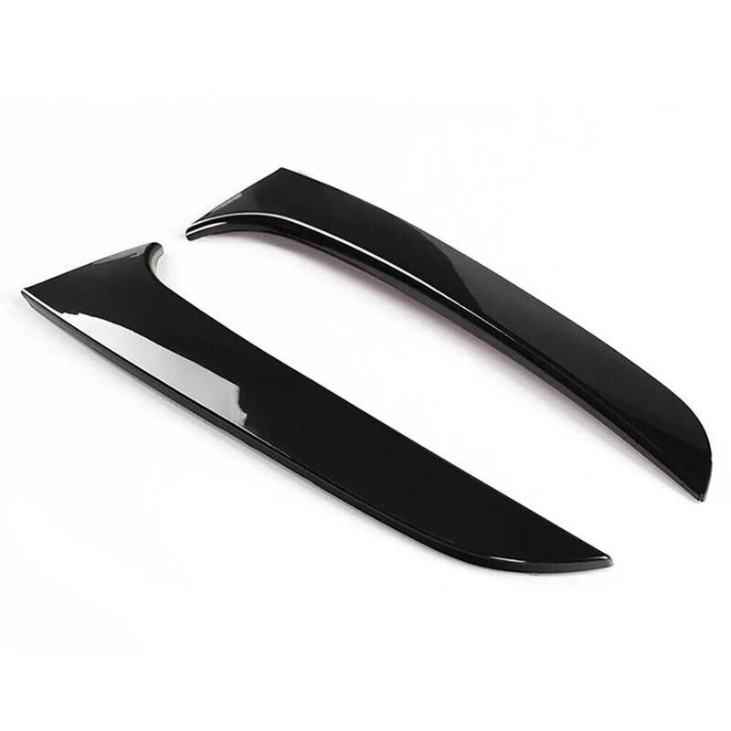 1 пара глянцевых черных диффузоров для заднего стекла Canard Air Splitter для BMW 1 серии F20 F21 2012-2019