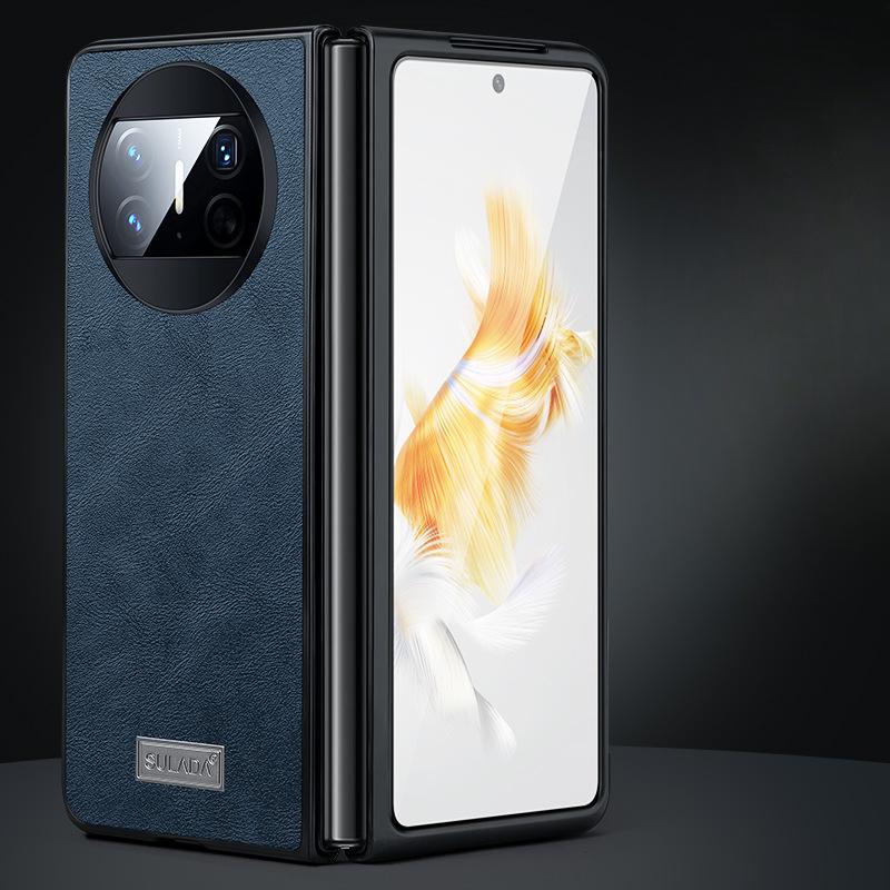 Подходит для чехла для мобильного телефона Huawei MateX6 Тонкий и легкий Huawei Полностью закрывающий Противоударный X5 Бизнес X3 Мужской Простой Складной Кожаный Чехол