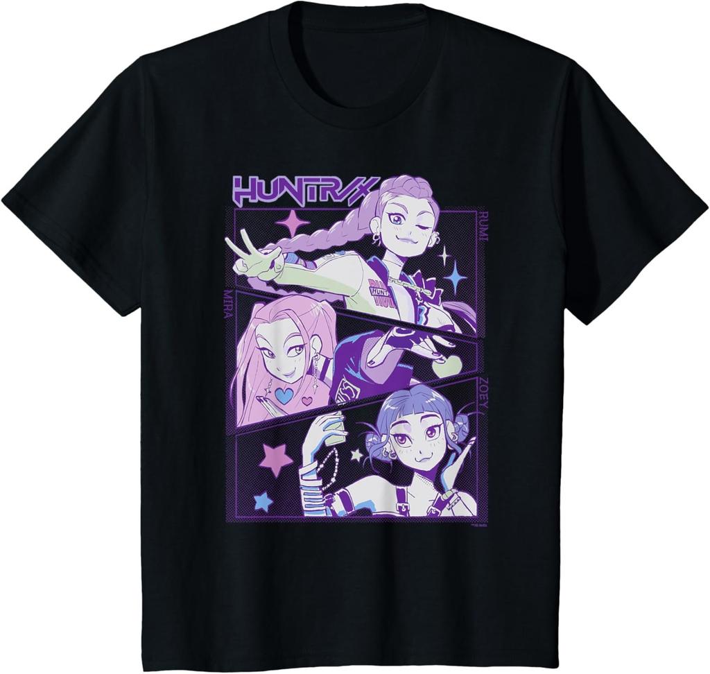 KPop Demon Hunters Printed Malaysian TK Hot Selling Fashionable Round Neck Children's T-shirt