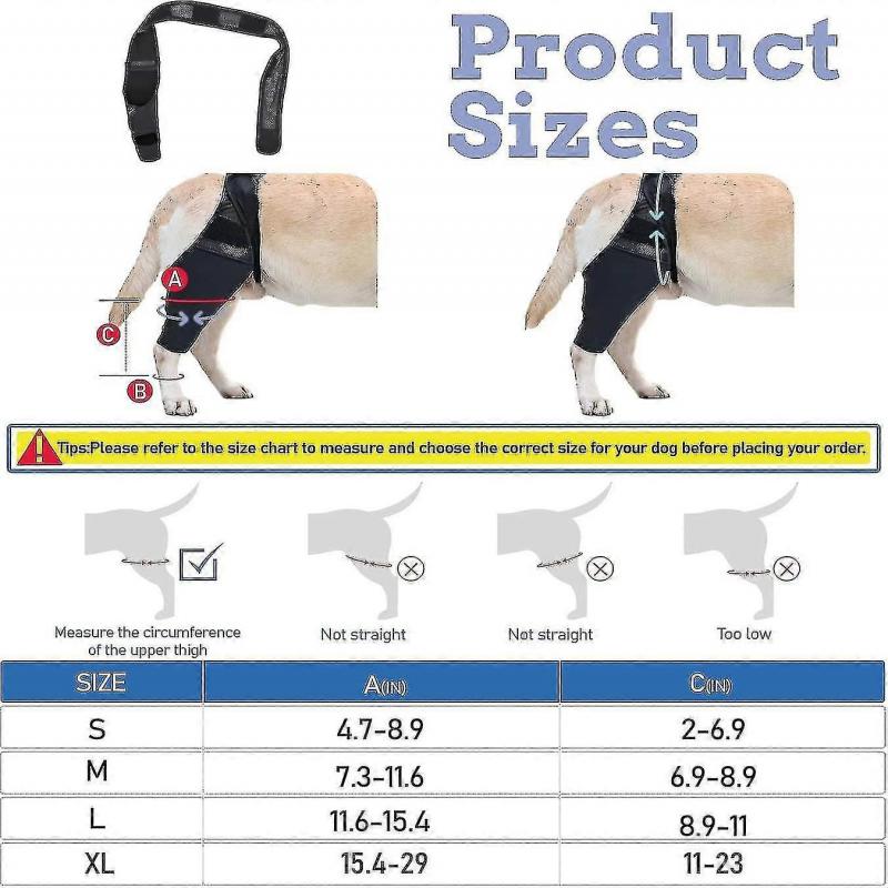 Dog Knee Brace Dog Leg Brace For Torn Acl Hind Leg Dog Hip Support Brace, Adjustable Rear Leg Braces For Dogs, Pet Knee Brace