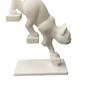 3D Printed Cat Stair Sculpture Dynamic Climbing Kitten Statue with Mini Platform, Modern Desk Decor for Office & Home