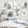 Eucalyptus Leaves Agave Palm Minimalist Posters And Prints Canvas Painting Wall Art Pictures For Living Room Home Decor