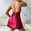 European & American Sexy Sling Nightdress and Robe Set for Women