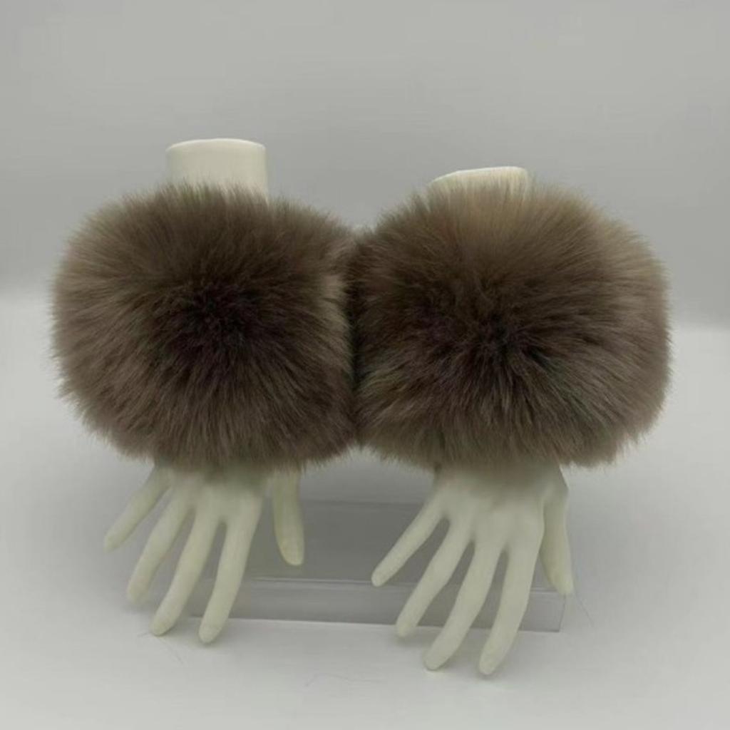 Мягкие пушистые нарукавники для модных женщин и модной молодежи, разноцветные пушистые манжеты в стиле Y2K