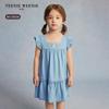 Teenie Weenie Kids Girls' Cooling Denim Sun-Protection Dress