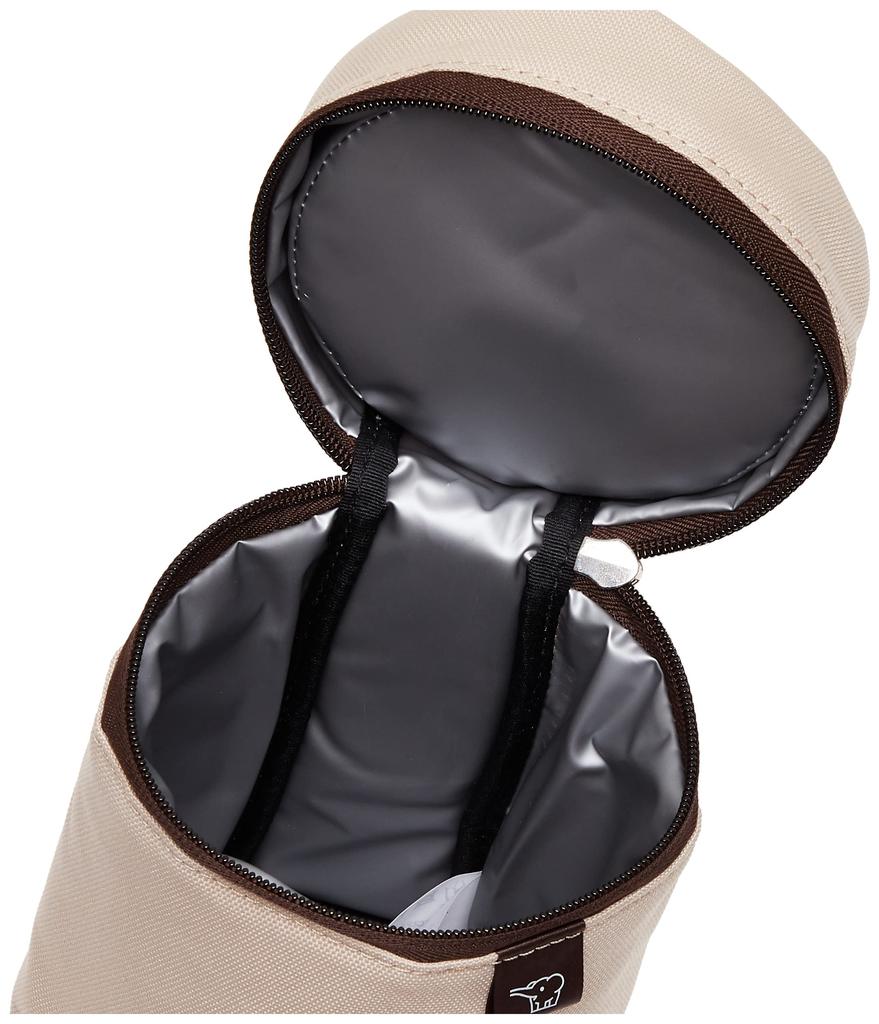 ZOJIRUSHI [Limited Stock] Zojirushi Soup Jar Pouch, Medium (Food Jar Size 350-550mL), with Cutlery Pocket and Handle, Fully Washable, Beige,