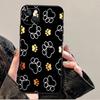 Чехол-акварельные отпечатки лап для iPhone 12 13 Mini 11 14 Pro Max XS X XR Plus 15 16 Pro Max