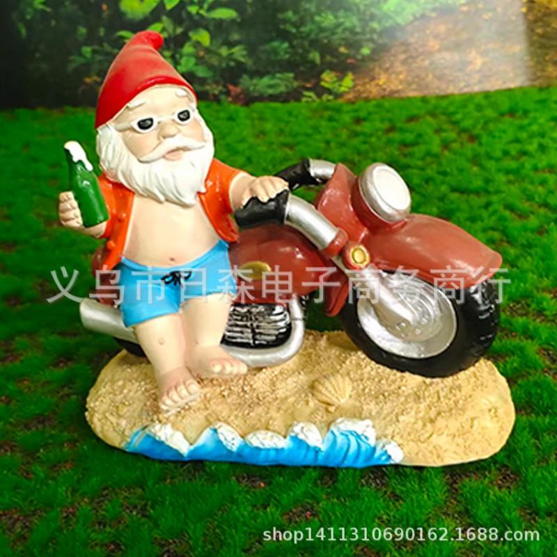 Cartoon Dwarf Garden Statue Resin Decor Figurine Outdoor Yard Indoor Home Decoration Gift