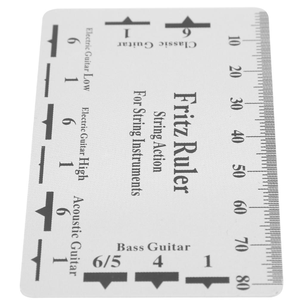 String Action Gauge Ruler Measuring Repair Set Up Tool Kit Electric Bass Acoustic Guitar
