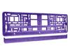 License Plate Frame, Metallic, Purple