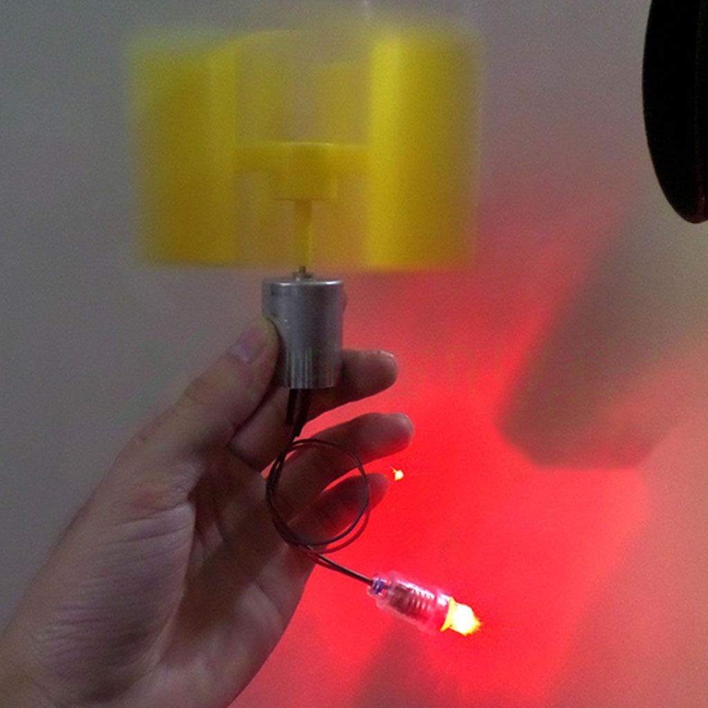 Маленький генератор с лопастями для DIY, развивающий у детей мелкую моторику и интересы, образовательный эксперимент