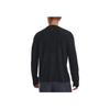 Under Armour Solid Color Crew Neck Pullover Straight Long Sleeve T-Shirt Men Tops Black 1375693-001
