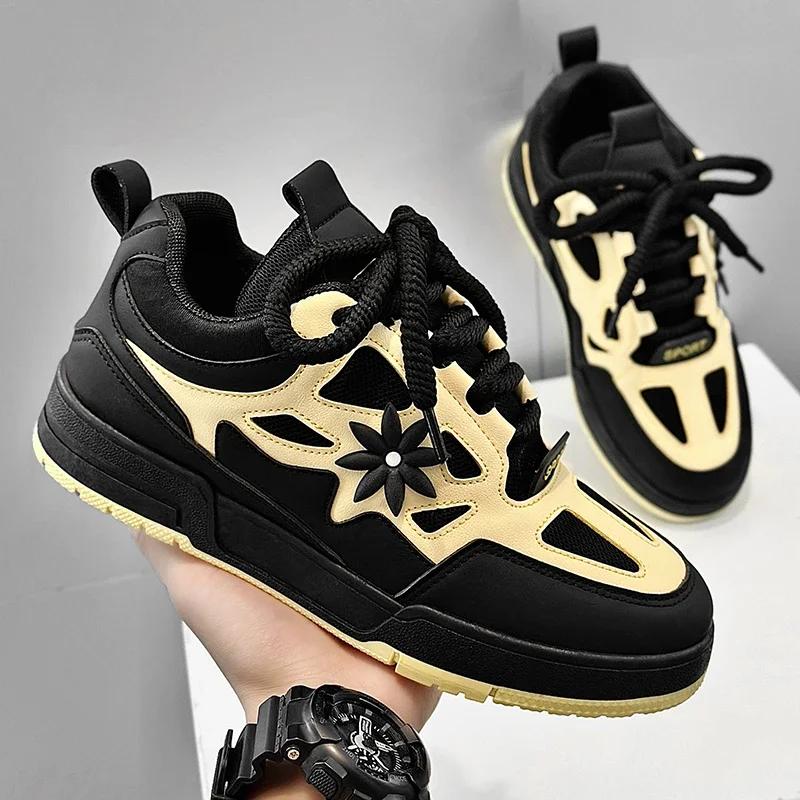 Модная повседневная спортивная обувь на толстой подошве, новый узор, вентиляция, мужская обувь, модные кроссовки, уличные кроссовки, Zapatillas Hombre