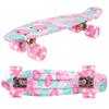 LED Glowing Wheels Kids Skateboard Flowers 56cm ABEC7