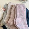 Носки женские осенне-зимние термобелье для дома носки для сна шерстяные кашемировые утолщенные теплые носки средней длины рождественские подарки