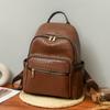 Женский мягкий кожаный рюкзак большой вместимости многофункциональный рюкзак