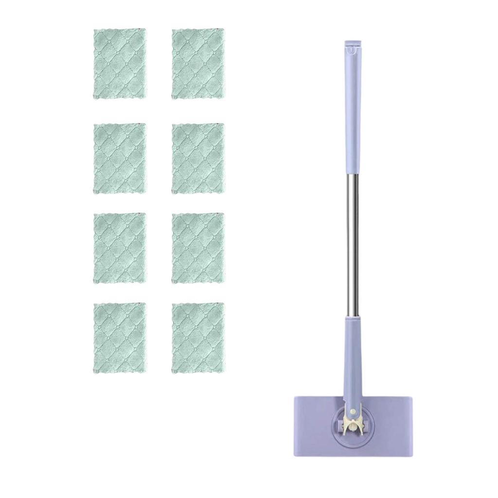 Модернизированная швабра Grip, швабра со сменной тканью с автоматической ручкой пуш-пул без помощи рук, вращающаяся на 360 градусов головка, в комплекте для ванной и кухни