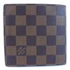 Portefeiulle Marco Bi-Fold Wallet N61675 Brown Damier Canvas Mens Used