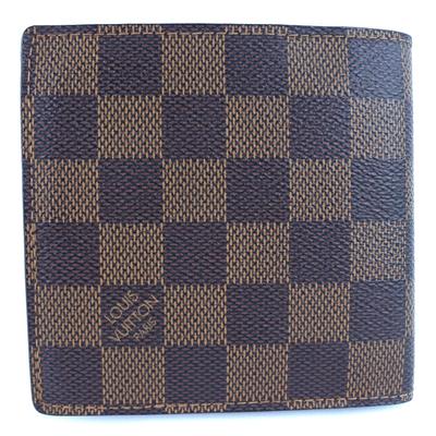 Кошелек Marco Bi-Fold N61675 Коричневый холст Damier мужской Б/У