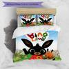 3pcs Bing Bunny4 Design Cover Set - HD Printed Bedding with 1 Cover and 2 Pillowcases - Perfect for Home and Dorm Decor