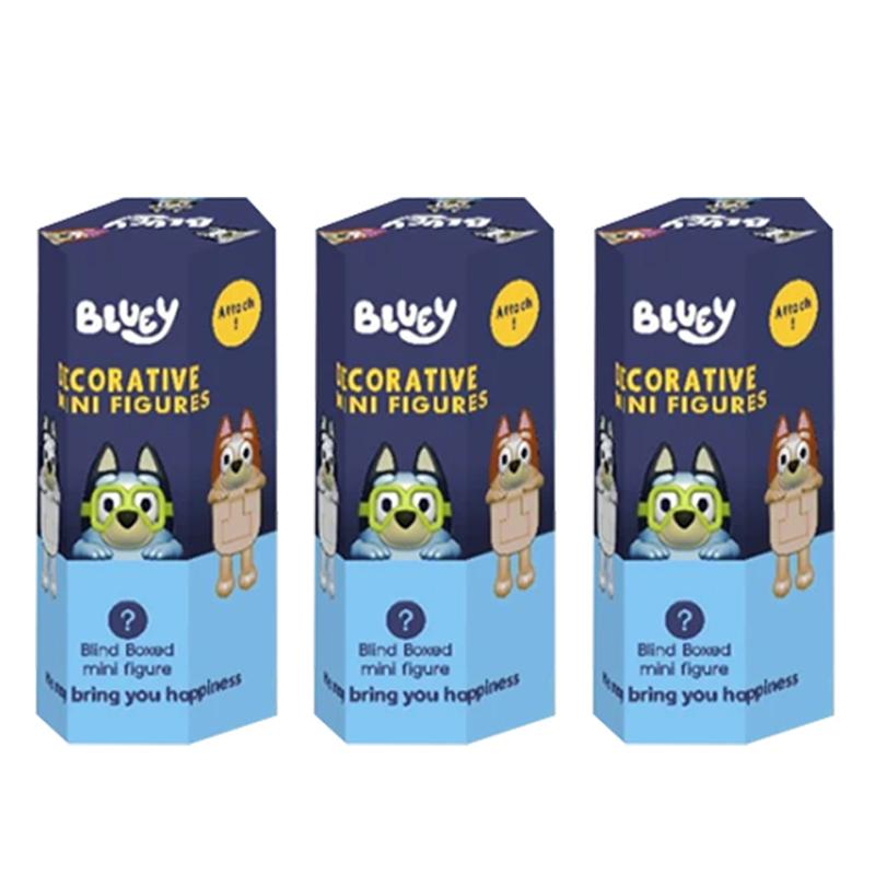 Горячая серия Bluey Коробка Милая Мультяшная Аниме Фигурка Модель Кукла Украшение Идеальный Подарок Ребенку на День Рождения Рождество