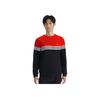 Fila Heritage Classic Модный колор-блок Удобный Универсальный Вязаный пуловер с круглым вырезом Толстовка Мужская толстовка Legendary-Blue F11M548202FNV
