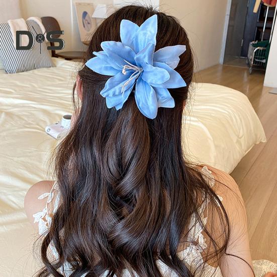 Заколка для волос с имитацией цветка, боковая челка, невыцветающая заколка, декоративная надежная женская заколка для волос, аксессуар для волос